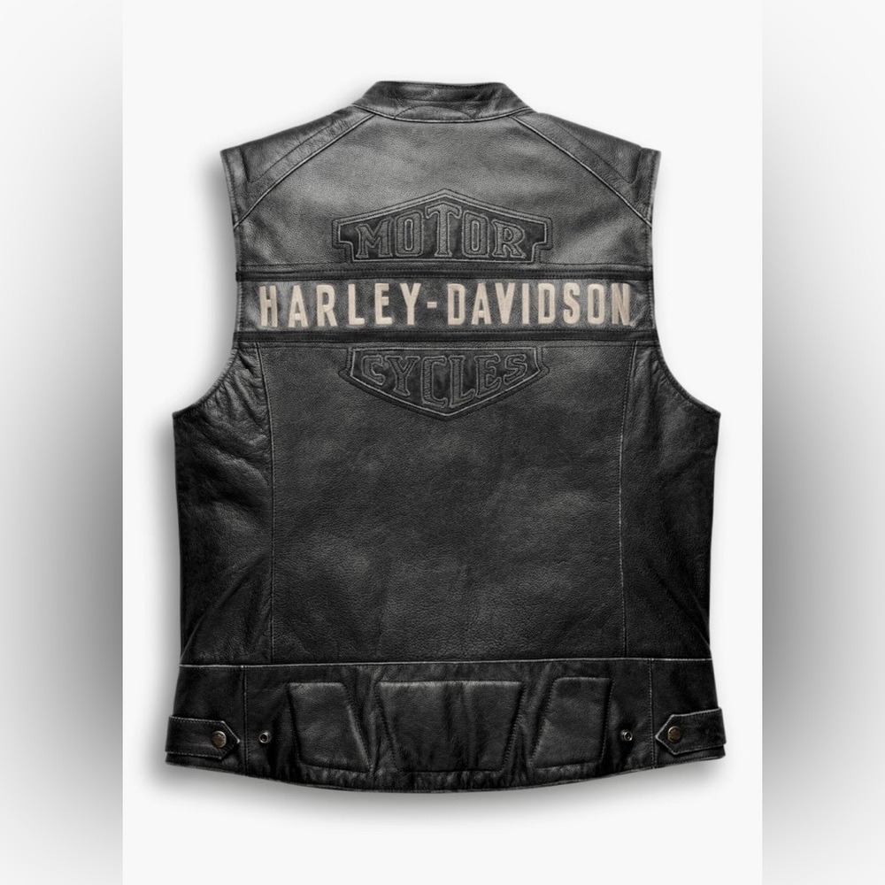 Men's Harley-Davidson Passing Link Leather Vest